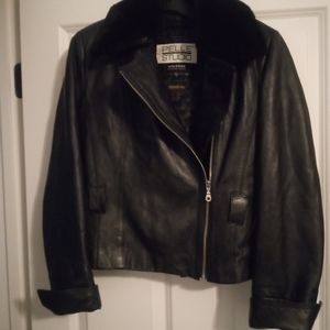 Lambskin leather jacket...